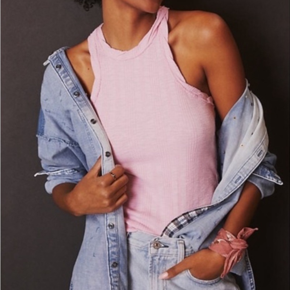 Anthropologie Pilcro Light Pink Tank Top